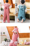 Kid Baby Girl One-piece Winter Flannel Thickened Warm Pajamas