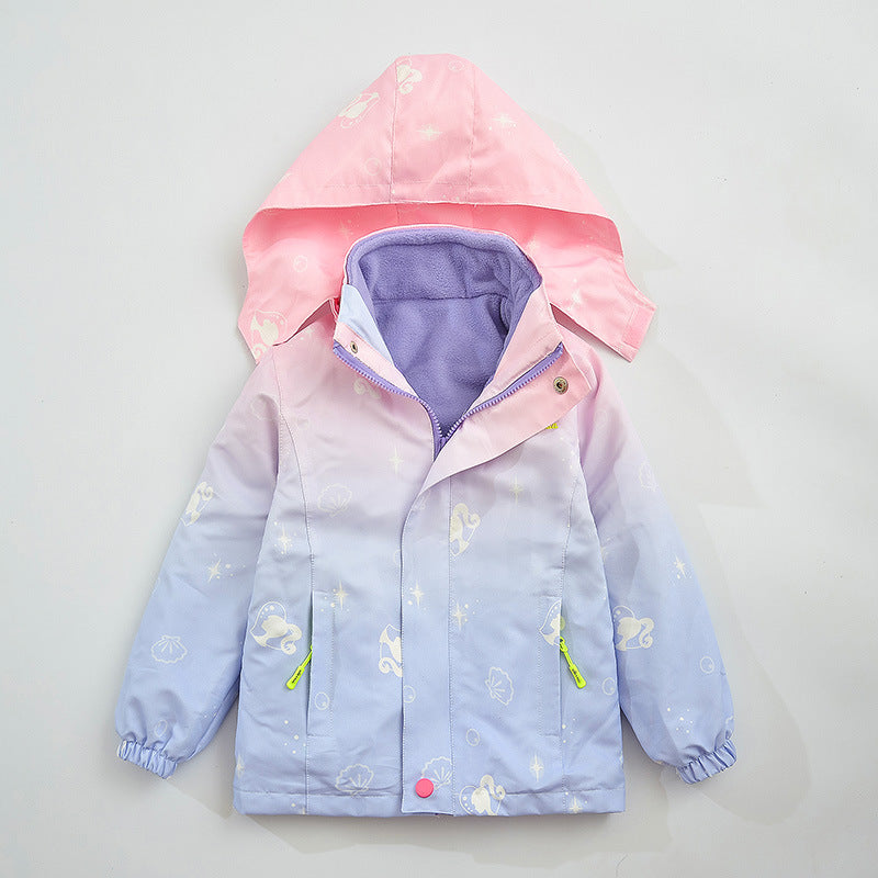 Kid Girls Stormtrooper 3-in-1 Detachable Thick Autumn Winter Coat