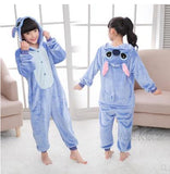 Kid Baby Boy Girl Dinosaur Cartoon Thickened Autumn Winter Pajamas