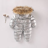 Baby Cotton-padded Jacke Jumpsuit Infants Thickened Romper