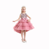 Kid Girl Princess Autumn Sequined Party Dresses