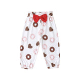 Baby Girl Suit Valentine's Day Printed Red Cotton 2 Pcs Sets