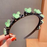 Kid Girl Braided Headband Clip Cute Cartoon Headwear