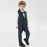 Baby Boy Spring Plaid Long Sleeve Cotton 3 Pcs Sets