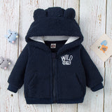 Baby Boys Zipper Cardigan Winter Cute Bear Furry Coat