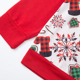 Family Matching Parent-child Hoodie Christmas Print Round Neck Shirts