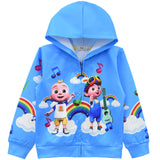 Kid Girl Zip-up Hoodie Coats Outwear