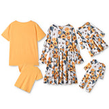 Family Matching Sets Mother Daughter Father Son Dresses Tops