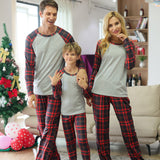 Family Matching Christmas Parent-child Pajamas Suits Mom Dad Kids Set