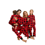 Family Christmas Parent-child Plaid Home Suits Pajamas