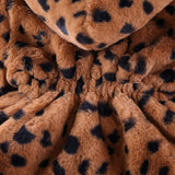 Kid Baby Girl Leopard-print Hooded Warm Autumn Coat