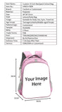 Girls Pink Polyester Schoolbag Fashionable Bags Backpack