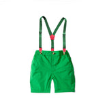 Baby Boy Suit Gentleman Short Sleeve Hake Shorts Bow 2 Pcs Sets