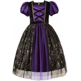 Kid Girl Halloween Witch Parties Dresses