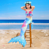 Kid Girl Mermaid Tail Spring Swimsuit