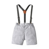 Kid Baby Boy Suit Coloured Polka Dot Bow Shorts 2 Pcs Sets