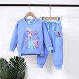 Kid Baby Girls Elsa Casual Sportswear Frozen 2 Pcs Set