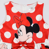 Kid Baby Girl Digital Printed Mickey Mouse Bow Dress