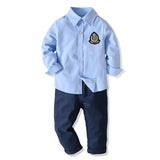 Boy Performance Gentleman Host Suits 2 Pcs Sets