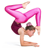 Kid Girl Dance Bright Gold Stamping High Elastic Breathable Yoga Pants
