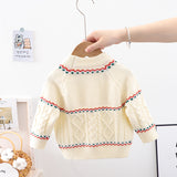 Kid Baby Girl Strawberry Round Neck Autumn Sweaters