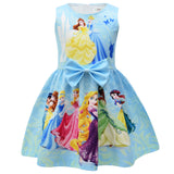Kid Girl Castle White Snow Party Cinderella Rapunzel Dress