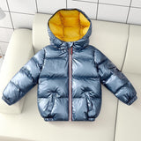 Kid Baby Boy Girl Down Jacket Silver Walk-in Space Extra Thick Coat