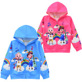 Kid Girl Zip-up Hoodie Coats Outwear