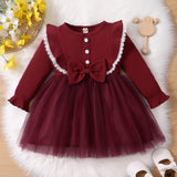 Kid Baby Girls Fall Winter Korean Dresses