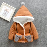 Kid Baby Boy Cotton Coat Cardigan Thick Jacket