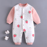 Baby Girl Boy One-piece Autumn Winter Cotton Warm Romper