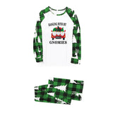 Family Matching Parent-child Plaid Stitching Printed Suit 2 Pcs Sets