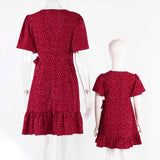 Family Matching Polka Dot Agaric Hem Strap Loose Dresses