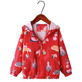 Kid Baby Girl Trench Korean AutumnPrint Cartoon Unicorn Coat