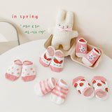 Kid Baby Cotton Anti-Slip Floor Bow Socks 5 Packs