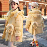 Kid Baby Girls Down Jacket Walk-in Heavy Winter Coat