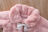 Kid Baby Girl Fur Imitation Wrasses Hair Short Fleece Coats