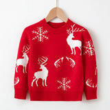 Kid Baby Girl Boy Autumn Winter Christmas Snow Elk Sweater