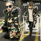 Kid Boy Cartoon Long Thickened Down Cotton Winter Coats