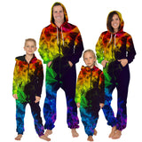 Family Matching Parent-child Long Sleeve Loose Digital Printing Pajamas