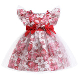 Kid Baby Girls Wedding Flower Elegant Lace Flower Ball Gown Dresses