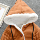 Kid Baby Boy Cotton Coat Cardigan Thick Jacket