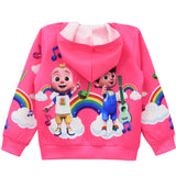 Kid Girl Zip-up Hoodie Coats Outwear