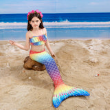 Kid Girl Beauty Mermaid Bikini Swimsuit