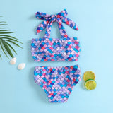 Baby Girls Summer Seaside Beach Wind Split Swimsuit