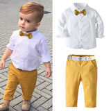 Long-sleeveds Baby Boy Set Formal 2 Pcs Suits