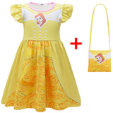 Kid Girl Halloween Plays Costume Party Casual Dress 2 Pcs