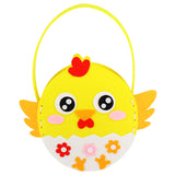 Easter Kids Handmade DIY Materials Bag Woven Tote Egg Bunny Bag