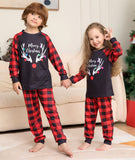 Family Matching Plaid Monogrammed Home Christmas Pajamas