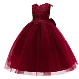 Kid Girl Princess Wedding Pompous Gauze Performance Dresses